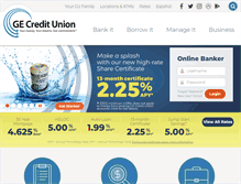 Tablet Screenshot of mygecreditunion.com